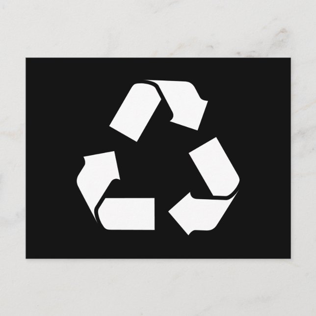 RECYCLE SYMBOL POSTCARD (Front)