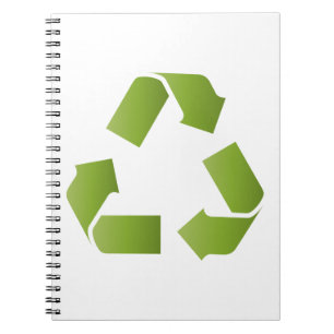 RECYCLE SYMBOL SPIRAL NOTEBOOK