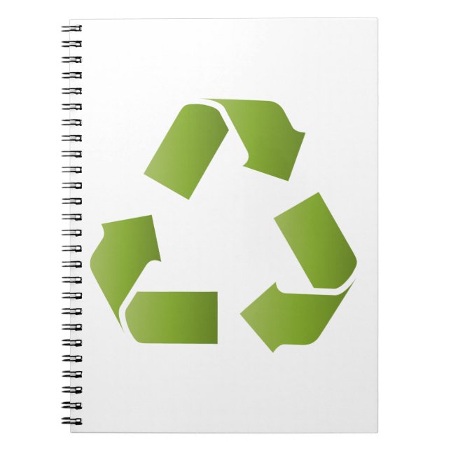 RECYCLE SYMBOL SPIRAL NOTEBOOK (Front)