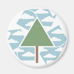 Recycle - Tree -1 Magnet