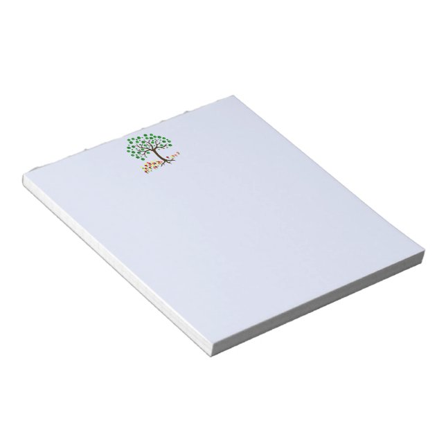 Recycle Tree and Flowers Notepad (Angled)