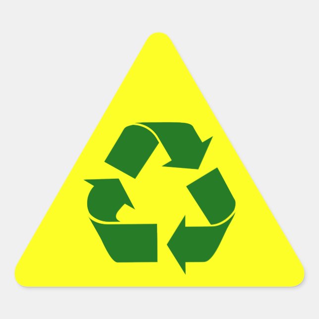 recycle : warning sticker (Front)