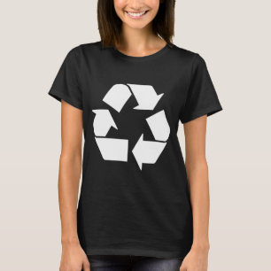 Recycle White On Green T Shirt 