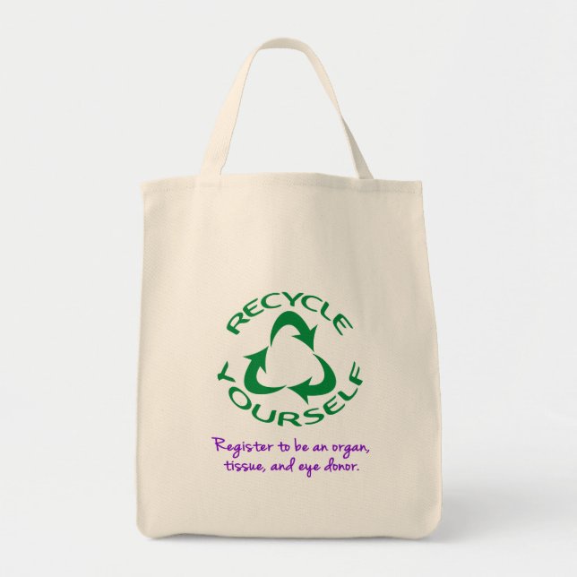 Recycle Yourself Tote Bag (Front)