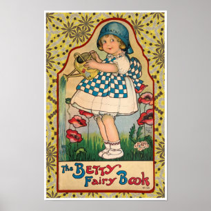 RECYCLED ART: 1920 BOOK COVER ILLUSTRATION POSTER