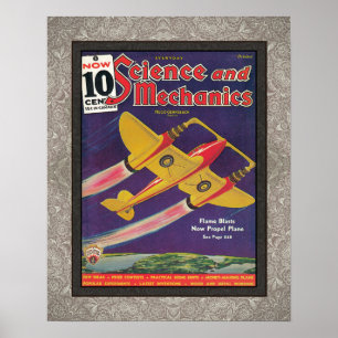 RECYCLED ART: 1930s MAGAZINE COVER ART Poster