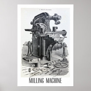 RECYCLED FINE ART 1890 TECHNICAL ILLUSTRATION POSTER