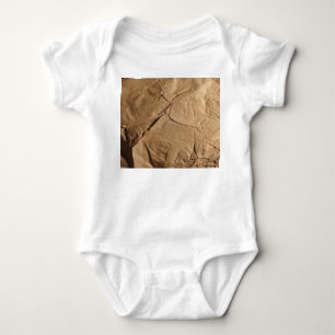 Recycled Paper: Eco-Friendly Texture. Baby Bodysuit