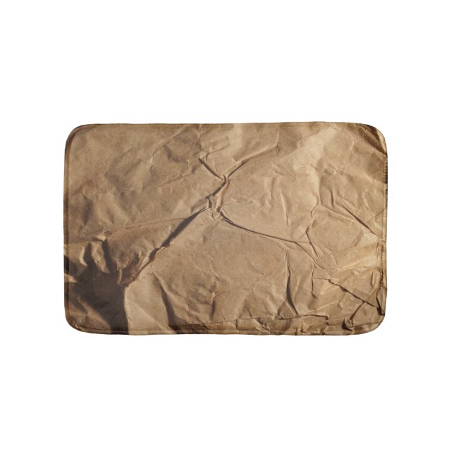 Recycled Paper: Eco-Friendly Texture. Bath Mat (Front)