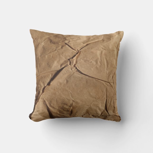 Recycled Paper: Eco-Friendly Texture. Cushion (Front)