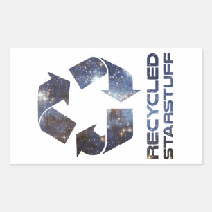 Recycled Star Stuff Rectangular Sticker