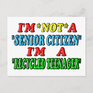 Recycled Teenager Postcard