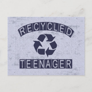 Recycled Teenager Postcard