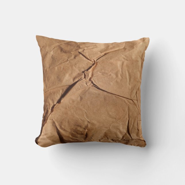Recycled wrapping paper. Texture. Cushion (Front)
