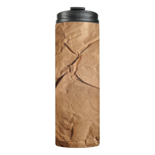 Recycled wrapping paper. Texture. Thermal Tumbler