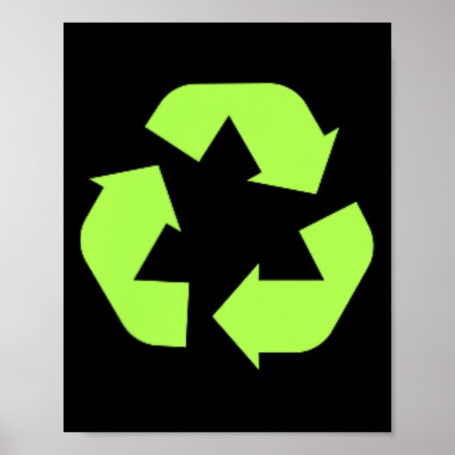 Recycles Earth Environmental Sustainability Recycl Poster (Front)