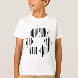 RECYCLING BAR CODE Recycle Barcode Pattern Design T-Shirt