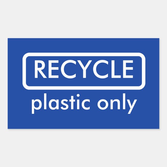 Recycling Bin Label Template Sticker (Front)