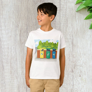 Recycling Bins Colour Coded Waste Sorting T-Shirt