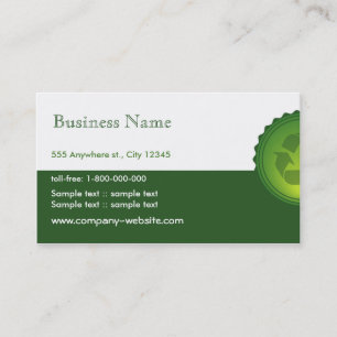 Recycling Business Card