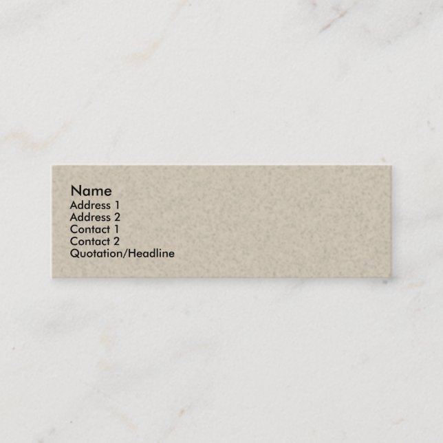 Recycling Business Card (Front)