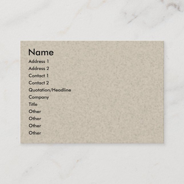 Recycling Business Card (Front)