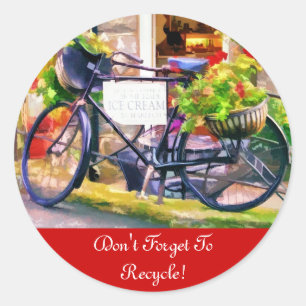 RECYCLING CLASSIC ROUND STICKER