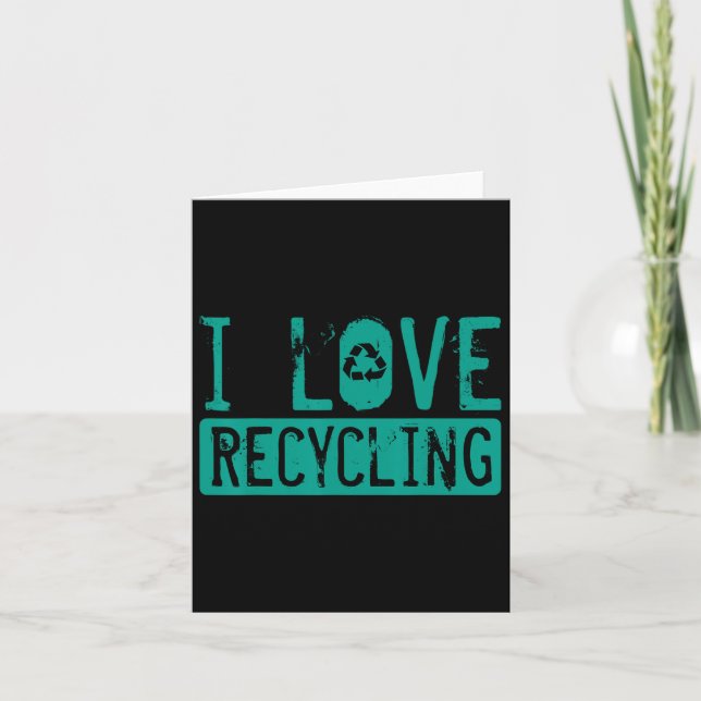 Recycling Environmentalist Activist Recyclist Eart Card (Front)