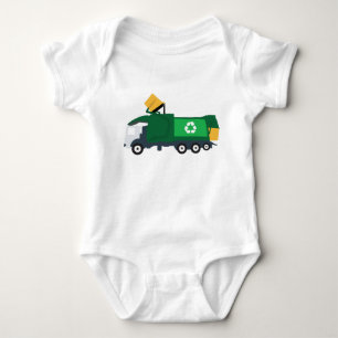 Recycling Garbage Truck Baby Bodysuit