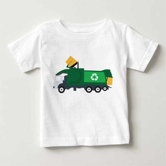 Recycling Garbage Truck Baby T-Shirt (Front)