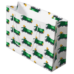 Recycling Garbage Truck Large Gift Bag