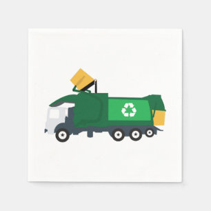 Recycling Garbage Truck Napkin