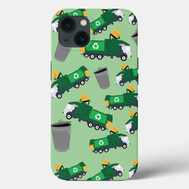 Recycling Garbage Truck Pattern Case-Mate iPhone Case (Back)