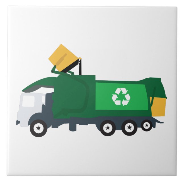Recycling Garbage Truck Tile (Front)
