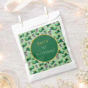 Recycling Garbage Trucks Pattern Favour Bags
