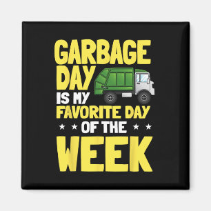 Recycling Garge Truck Collection Trash Recycle Ear Magnet