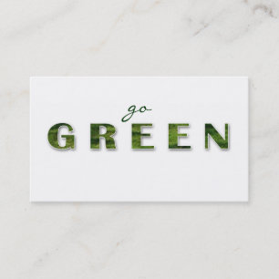 Recycling Green Grass Business Card