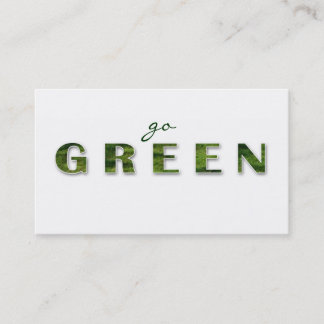 Recycling Green Grass Business Card