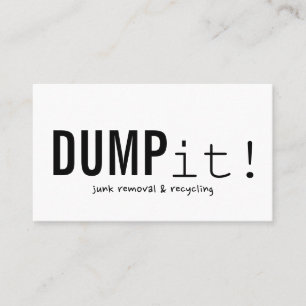 Recycling Junk Scrap Metal Removal Business Card
