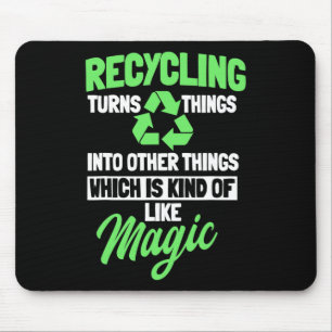 Recycling Logo Environmentalist Recycle Earth Day Mouse Pad