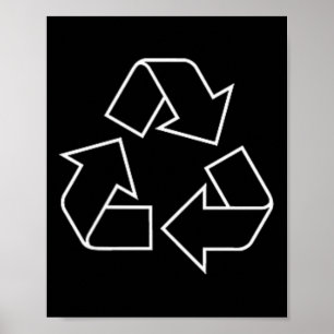 Recycling Logo Recycle Symbol Earth Day Green Men  Poster