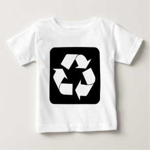 Recycling Sign - Black Baby T-Shirt