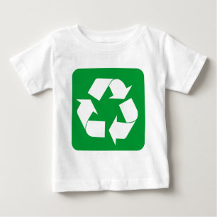 Recycling Sign - Grass Green Baby T-Shirt