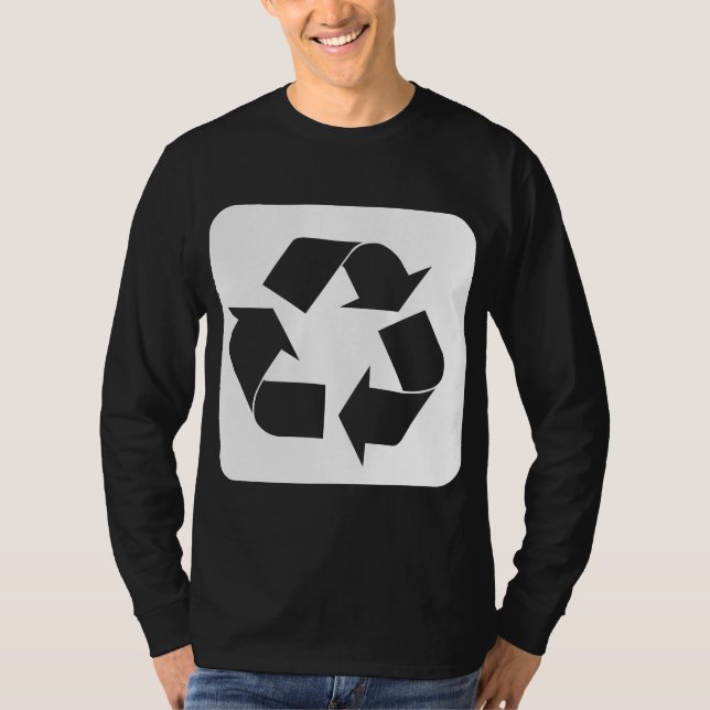 Recycling Sign - White T-Shirt (Front)