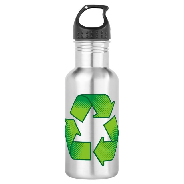 Recycling symbol 710 ml water bottle (Front)