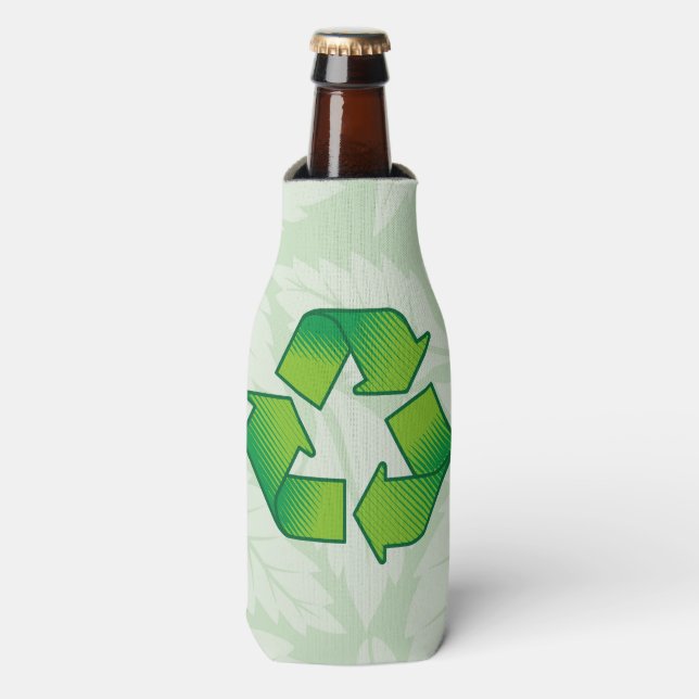 Recycling symbol bottle cooler (Bottle Front)