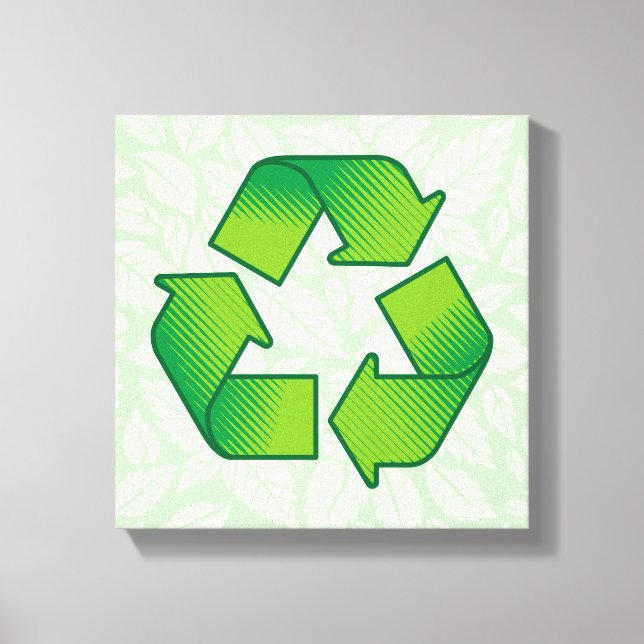 Recycling Symbol Canvas Print (Front)