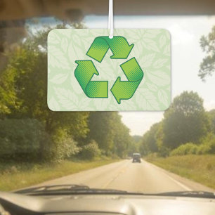 Recycling symbol car air freshener