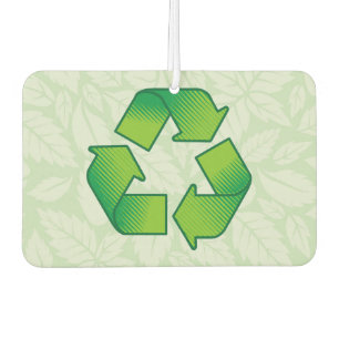 Recycling symbol car air freshener