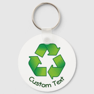 Recycling Symbol Keychain